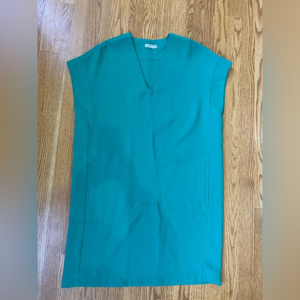Vince Kelly Green Mini Dress